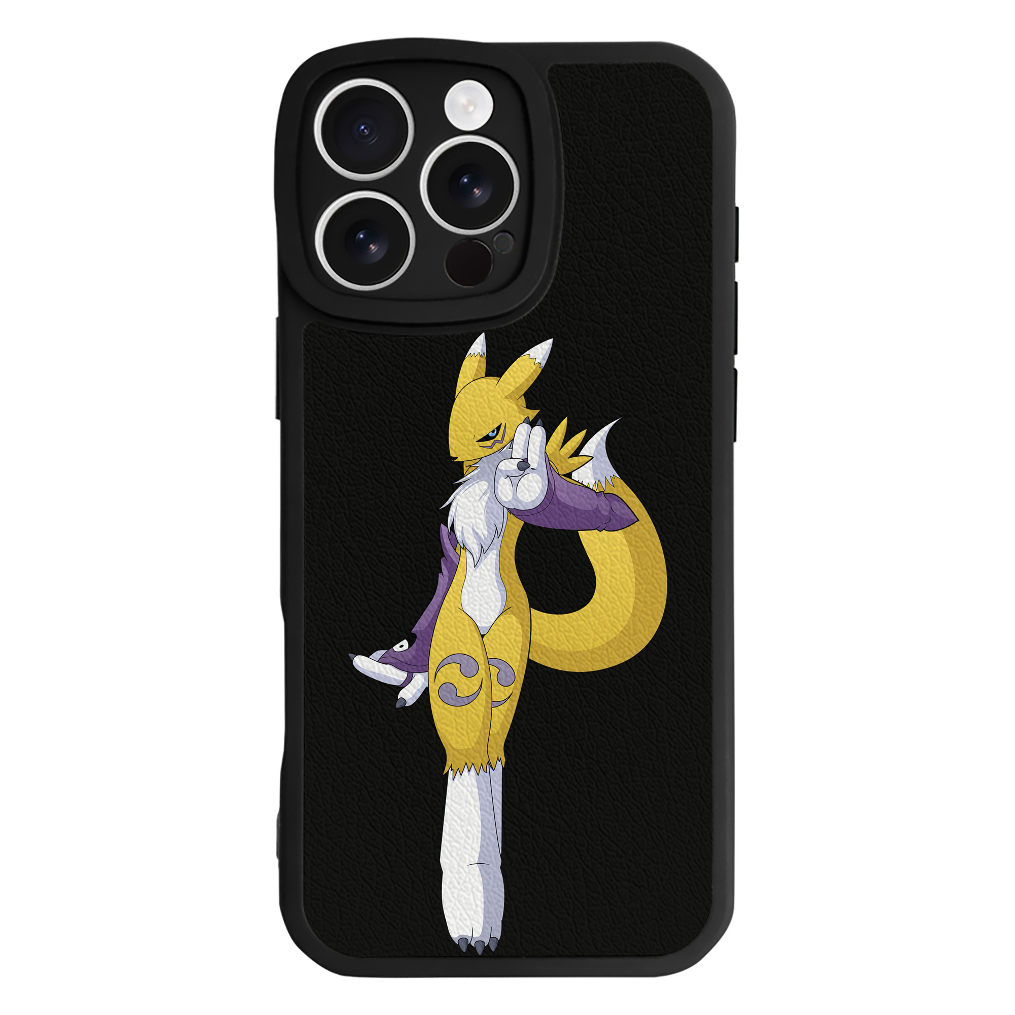 （画像用） Digimon デジタルモンスター/デジモン 【iPhone 16シリーズ対応】シリコンスマホケース（レザー調） 材質：シリコン